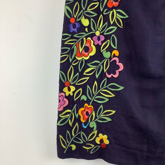 Anthro Moulinette Soeurs Clematis Skirt in Navy - Picture 3 of 8